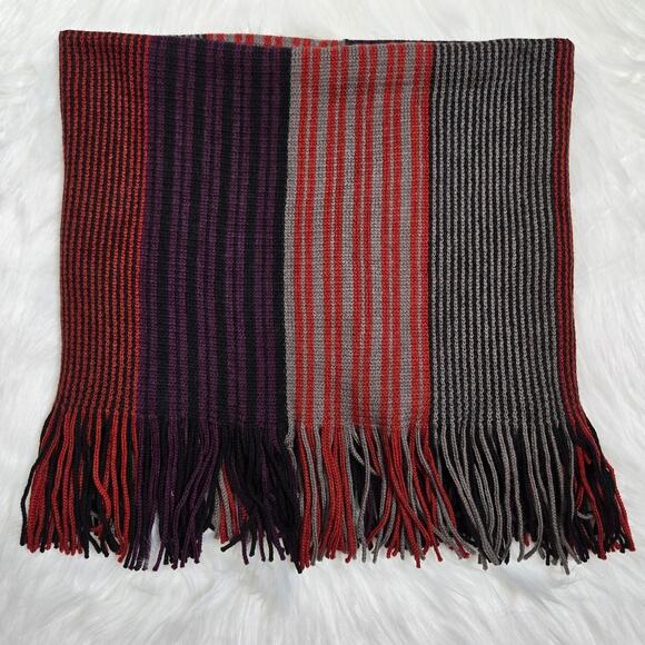 Smartwool Tabaretta Fringe Merino Wool Striped Infinity Scarf NEW - Picture 3 of 8